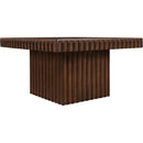  Meridian Spencer Brown Solid Wood And Oak Veneer Coffee Table IMAGE 3