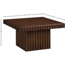  Meridian Spencer Brown Solid Wood And Oak Veneer Coffee Table IMAGE 8