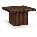 Meridian Spencer Brown Solid Wood And Oak Veneer Coffee Table IMAGE 1