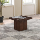  Meridian Spencer Brown Solid Wood And Oak Veneer Coffee Table IMAGE 2