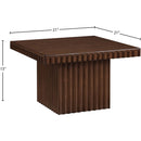  Meridian Spencer Brown Solid Wood And Oak Veneer Coffee Table IMAGE 8