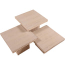 Meridian Spencer Natural Solid Wood And Oak Veneer 3 pc Coffee Table IMAGE 10