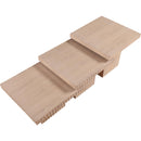  Meridian Spencer Natural Solid Wood And Oak Veneer 3 pc Coffee Table IMAGE 9