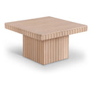  Meridian Spencer Natural Solid Wood And Oak Veneer Coffee Table IMAGE 1