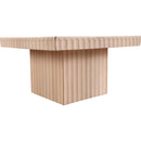  Meridian Spencer Natural Solid Wood And Oak Veneer Coffee Table IMAGE 3