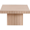  Meridian Spencer Natural Solid Wood And Oak Veneer Coffee Table IMAGE 4