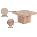  Meridian Spencer Natural Solid Wood And Oak Veneer Coffee Table IMAGE 9