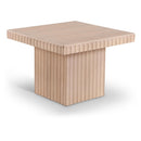  Meridian Spencer Natural Solid Wood And Oak Veneer Coffee Table IMAGE 1
