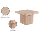  Meridian Spencer Natural Solid Wood And Oak Veneer Coffee Table IMAGE 9