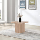  Meridian Spencer Natural Solid Wood And Oak Veneer Coffee Table IMAGE 2