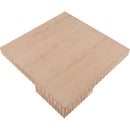  Meridian Spencer Natural Solid Wood And Oak Veneer Coffee Table IMAGE 5