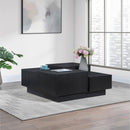  Meridian Mateo Black Oak Veneer Coffee Table IMAGE 2