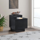  Meridian Mateo Black Oak Veneer End / Side Table IMAGE 2