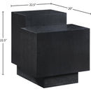  Meridian Mateo Black Oak Veneer End / Side Table IMAGE 7