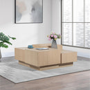  Meridian Mateo Natural Oak Veneer Coffee Table IMAGE 2