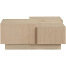  Meridian Mateo Natural Oak Veneer Coffee Table IMAGE 5