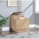  Meridian Mateo Natural Oak Veneer End / Side Table IMAGE 2