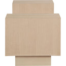  Meridian Mateo Natural Oak Veneer End / Side Table IMAGE 3