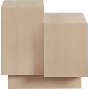  Meridian Mateo Natural Oak Veneer End / Side Table IMAGE 4