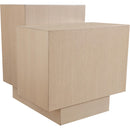  Meridian Mateo Natural Oak Veneer End / Side Table IMAGE 5