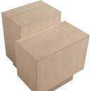  Meridian Mateo Natural Oak Veneer End / Side Table IMAGE 6