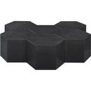  Meridian Eternal Black Oak Wood 7 pc Modular Coffee Table IMAGE 3
