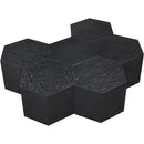  Meridian Eternal Black Oak Wood 7 pc Modular Coffee Table IMAGE 6