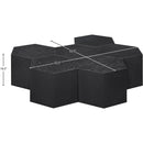  Meridian Eternal Black Oak Wood 7 pc Modular Coffee Table IMAGE 7