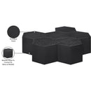  Meridian Eternal Black Oak Wood 7 pc Modular Coffee Table IMAGE 8