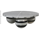  Meridian Spherical Panda Marble Coffee Table IMAGE 7