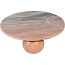  Meridian Spherical Pink Marble Coffee Table IMAGE 3