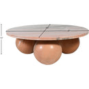  Meridian Spherical Pink Marble Coffee Table IMAGE 7