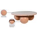  Meridian Spherical Pink Marble Coffee Table IMAGE 8