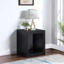  Meridian Alma Black Oak Veneer End / Side Table IMAGE 2