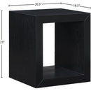  Meridian Alma Black Oak Veneer End / Side Table IMAGE 8