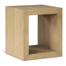  Meridian Alma Natural Oak Veneer End / Side Table IMAGE 1