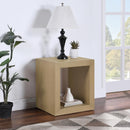  Meridian Alma Natural Oak Veneer End / Side Table IMAGE 2