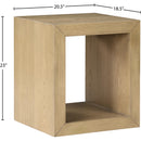  Meridian Alma Natural Oak Veneer End / Side Table IMAGE 8