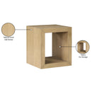 Meridian Alma Natural Oak Veneer End / Side Table IMAGE 9