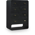  Color_Black -- Meridian Parker 4 Drawer Chest IMAGE 1