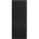  Color_Black -- Meridian Parker 4 Drawer Chest IMAGE 4