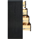  Color_Black -- Meridian Parker 4 Drawer Chest IMAGE 6
