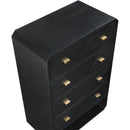  Color_Black -- Meridian Parker 4 Drawer Chest IMAGE 8