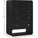  Color_Black -- Meridian Parker 4 Drawer Chest IMAGE 9