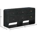  Color_Black -- Meridian Parker 6 Drawer Dresser IMAGE 11