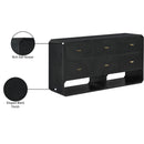  Color_Black -- Meridian Parker 6 Drawer Dresser IMAGE 12