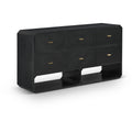  Color_Black -- Meridian Parker 6 Drawer Dresser IMAGE 1