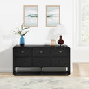  Color_Black -- Meridian Parker 6 Drawer Dresser IMAGE 2