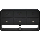  Color_Black -- Meridian Parker 6 Drawer Dresser IMAGE 3