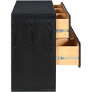  Color_Black -- Meridian Parker 6 Drawer Dresser IMAGE 6